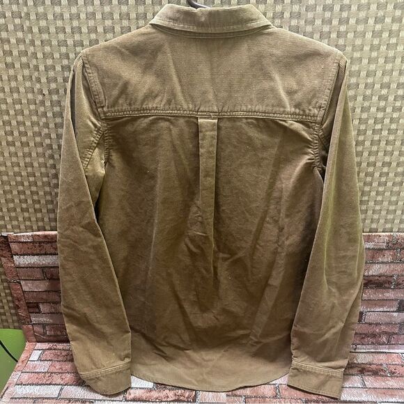 VANS Women’s Overtime Rose Brown corduroy button Shirt M - Picture 4 of 11